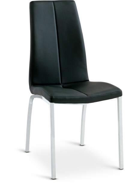 Silla de comedor HAVNDAL negro/cromo Silla de comedor HAVNDAL negro/cromo