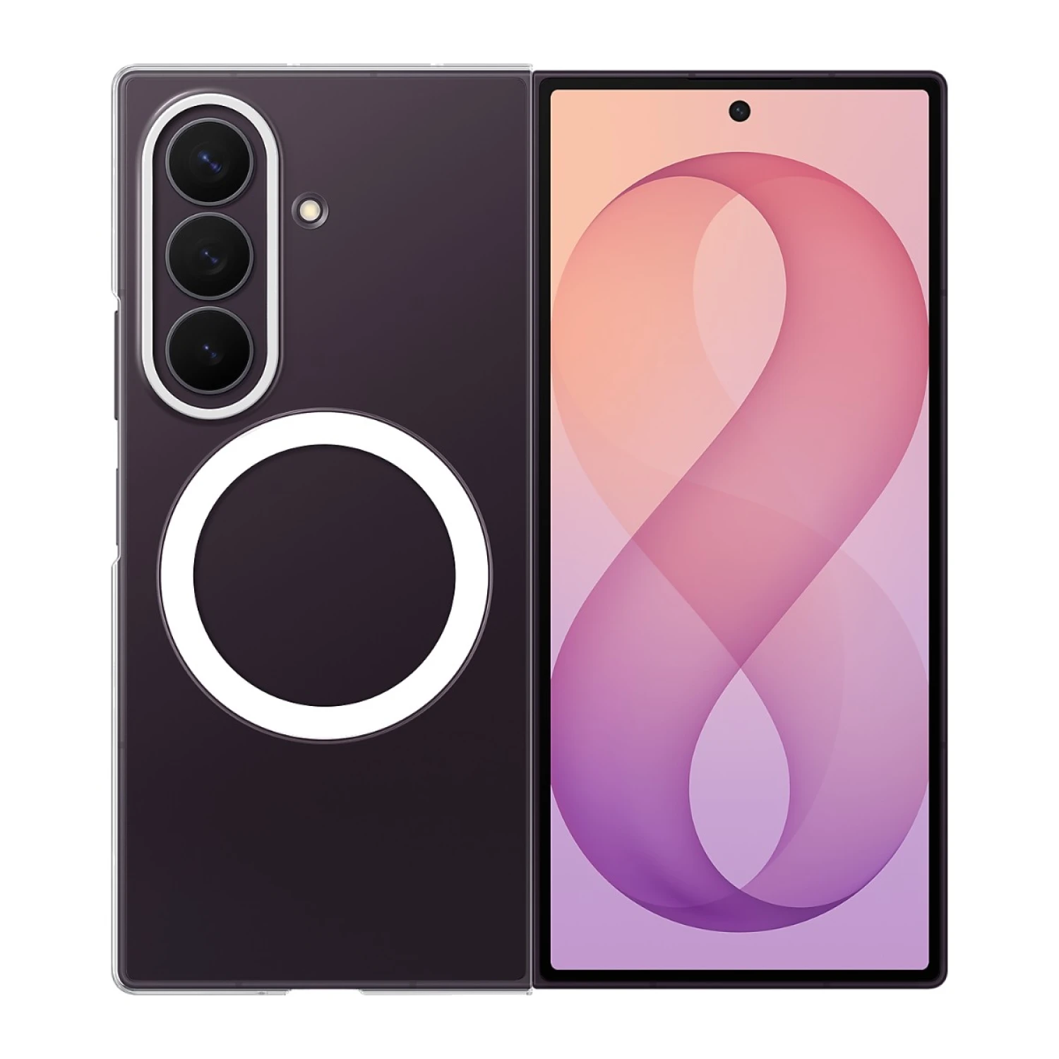 Funda Samsung Clear Magnet Transparente para Galaxy Z Fold8 Ultra