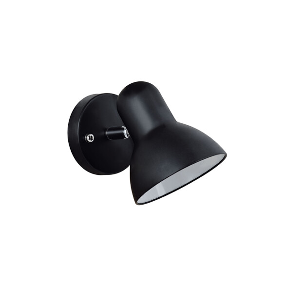 Spot de pared campana negro base redonda 1XE27 IX9764