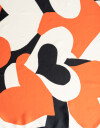 Pañuelos Raso Estampados Varios: Animal Print/Rayado/Flores Pañuelo Estampado Corazones - Combinacion Multicolor