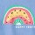 CAMISETA DE NIÑA MANGA CORTA ESTAMPADA CELESTE