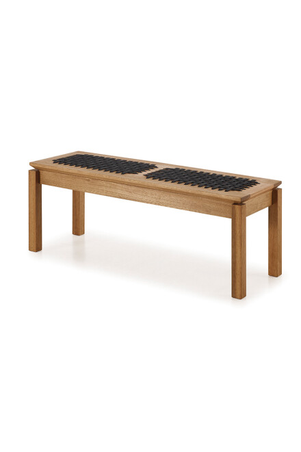 TRACO BANCO BANCO TRACO CUERDA NEGRA 140x37x43CM JATOBA