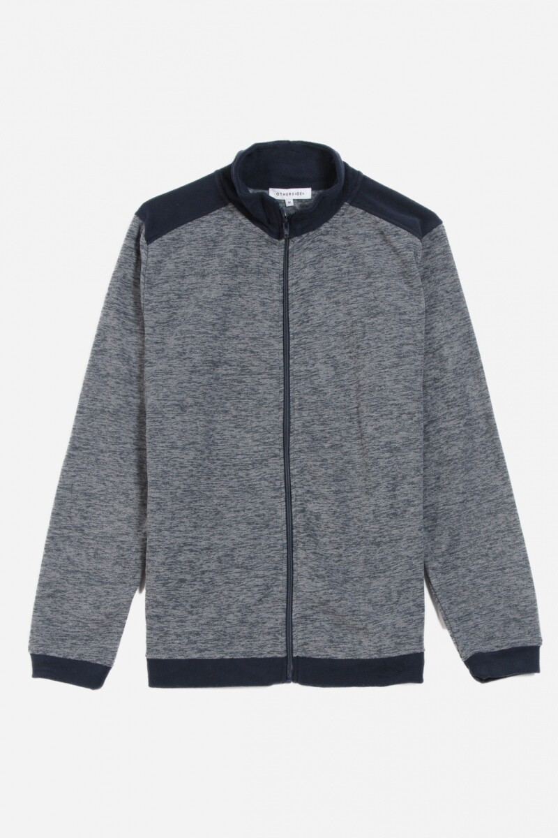 Campera combinada AZUL MARINO