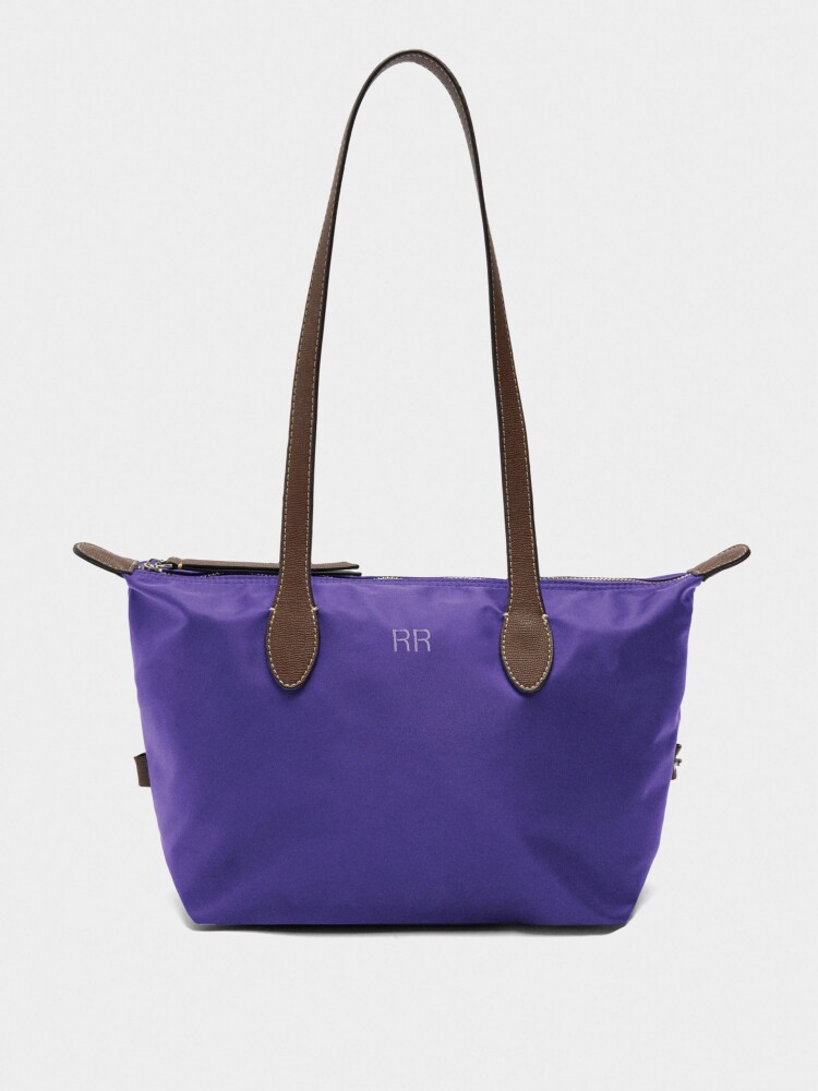 Bolso Shopper De Nylon S violeta
