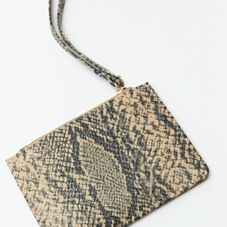 BILLETERA SNAKE Beige