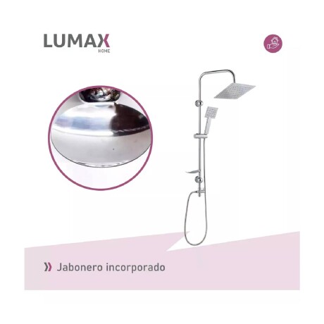 Barral columna cuadrada de ducha Acero Inox Ajustable sin monocomando Barral columna cuadrada de ducha Acero Inox Ajustable sin monocomando