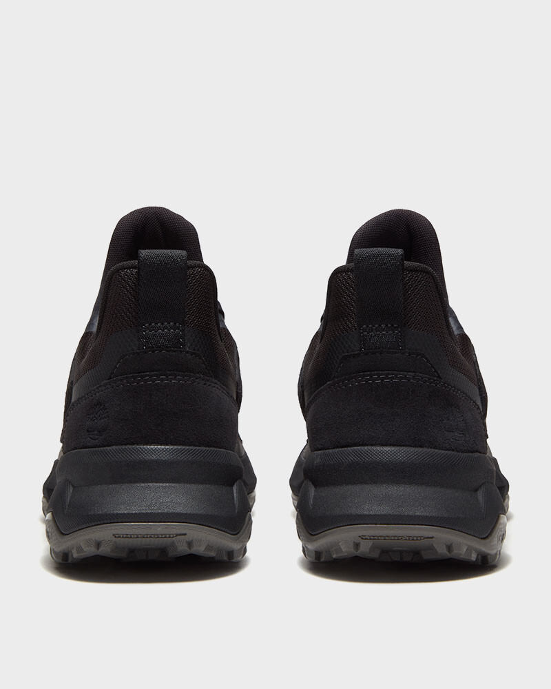 Low Lace Up Sneaker Black Mesh
