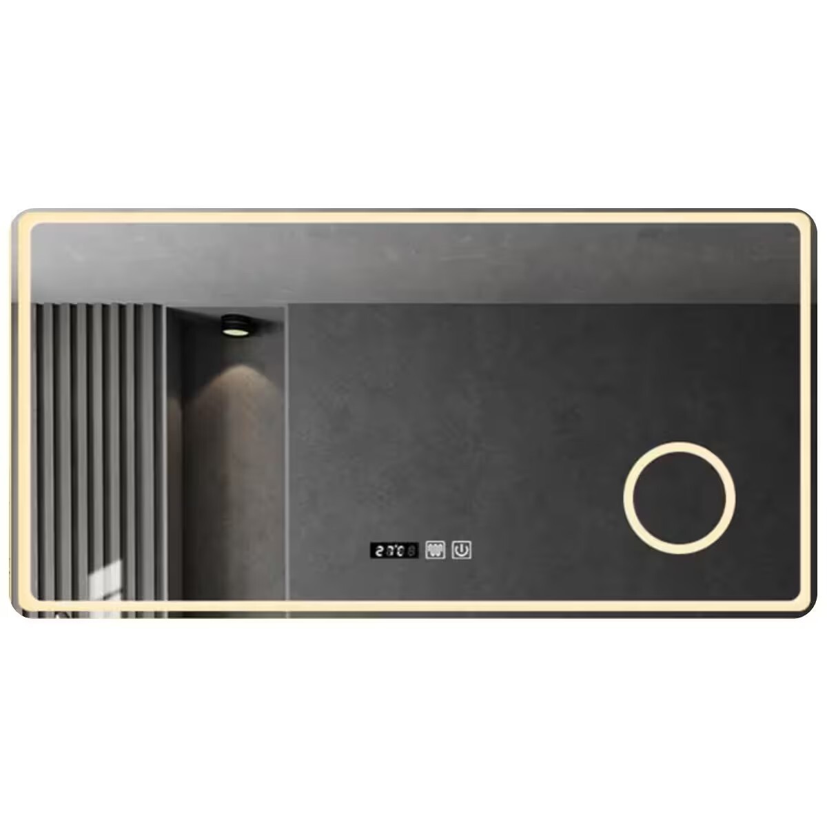 Espejo Led 100x60 Con Display Desempañador Y Aumento 