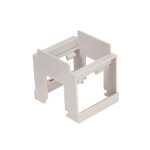 Soporte 2 módulos p/riel din blanco - Ave ELE01113