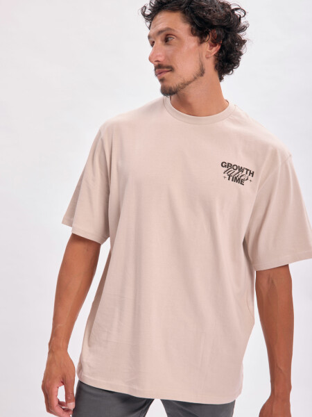 Remera oversize Trust Gris Claro