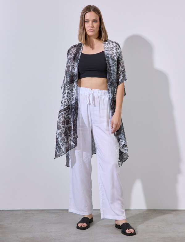 Kimono Print MULTI/GRIS