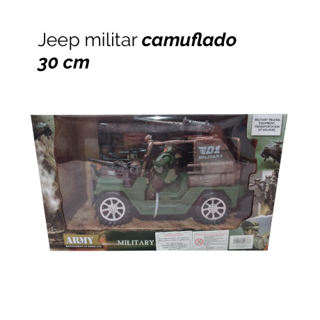 Jeep Militar Camuflado 30cm Unica