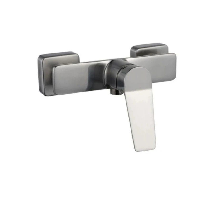 Grifería de Ducha Exterior Monocomando Cromado Cepillado Linea Panter Grifería de Ducha Exterior Monocomando Cromado Cepillado Linea Panter