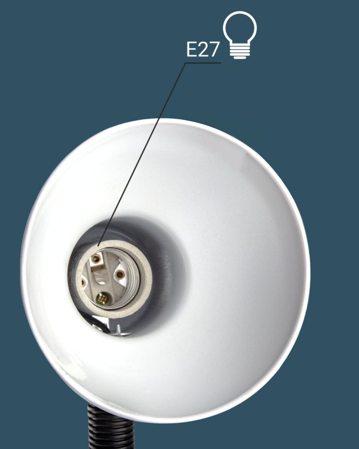 Lámpara portátil Led flexible a batería con pinza — Electroventas