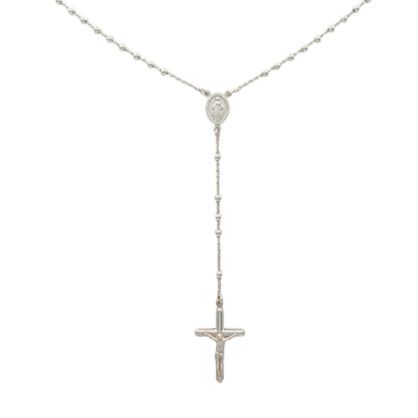 Rosario Virgen Milagrosa - Plata 925 - Sin Piedra - RO3010 sinpiedra