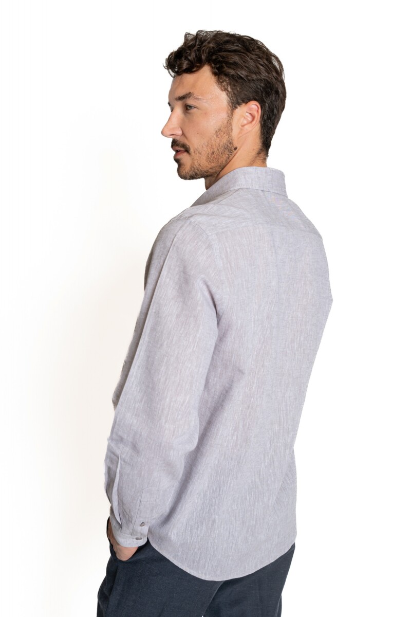 Camisa Lino-Cotton Guarnieri GRIS
