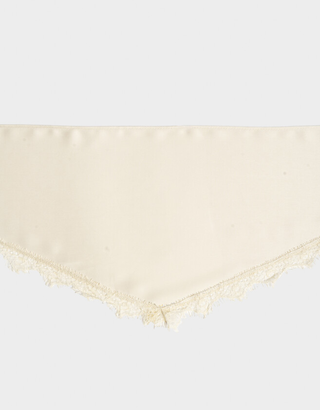 Vinchas Textiles Pañuelo Vincha Textil - Blanco Crema