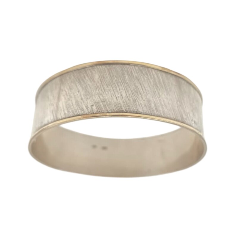 Esclava rayada con borde ancha-Plata y Oro-Sin piedra-ES5011 sinpiedra