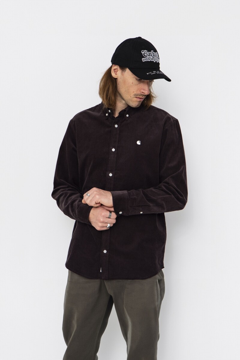 L/S Madison Fine Cord Shirt Gris