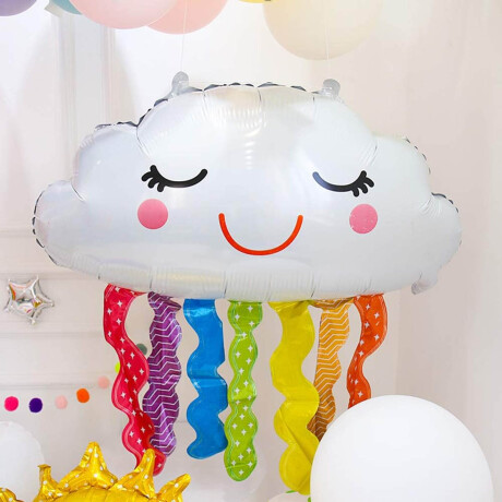 Set Globos Metalicos N10 Nubes / Sol 10 pcs + Cinta Set Globos Metalicos N10 Nubes / Sol 10 pcs + Cinta