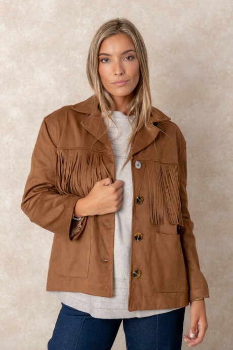 CHAQUETA CRETA Tostado