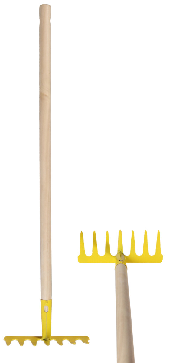 Rastrillo de metal para jardon 