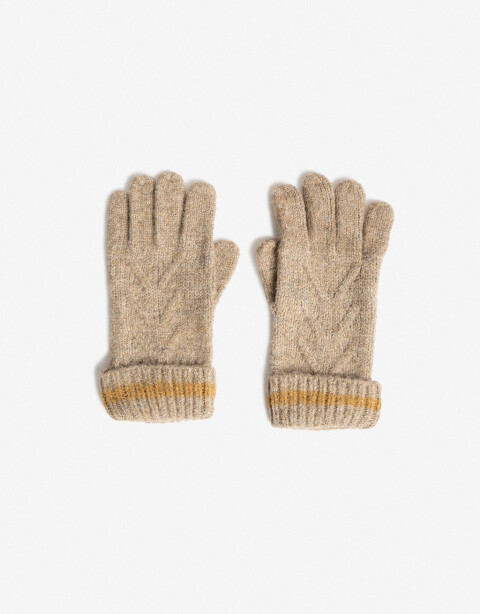 Guantes Tejidos Guantes Tejidos Bicolor Con Grifa - Combinacion Bicolor