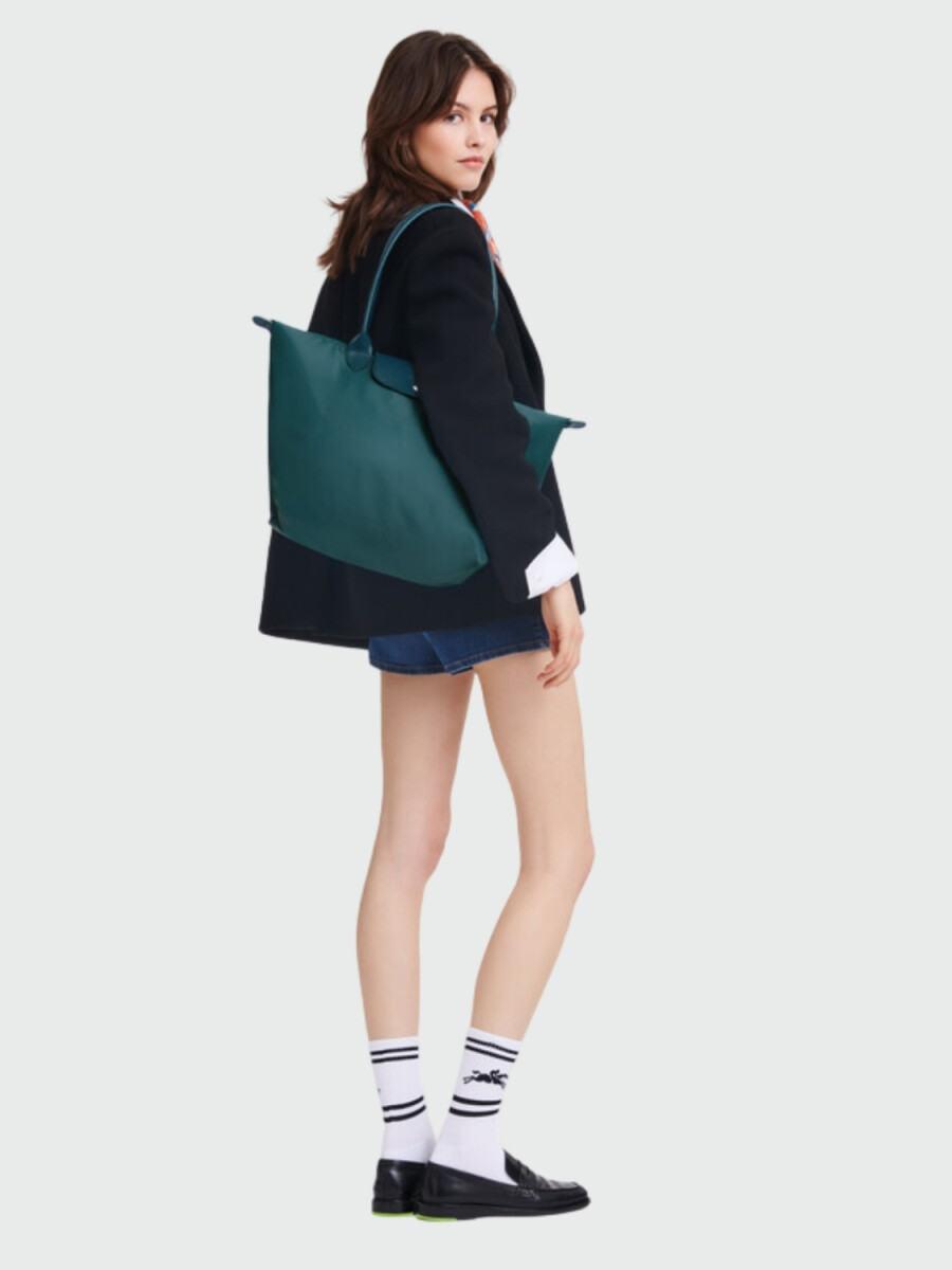 Le Pliage Green L Tote Bag 