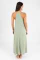 Vestido desflecado toscana Musgo