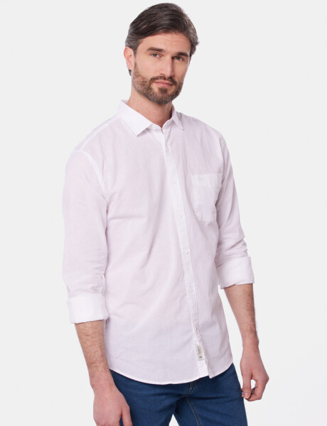 CAMISA DE LINO Blanco