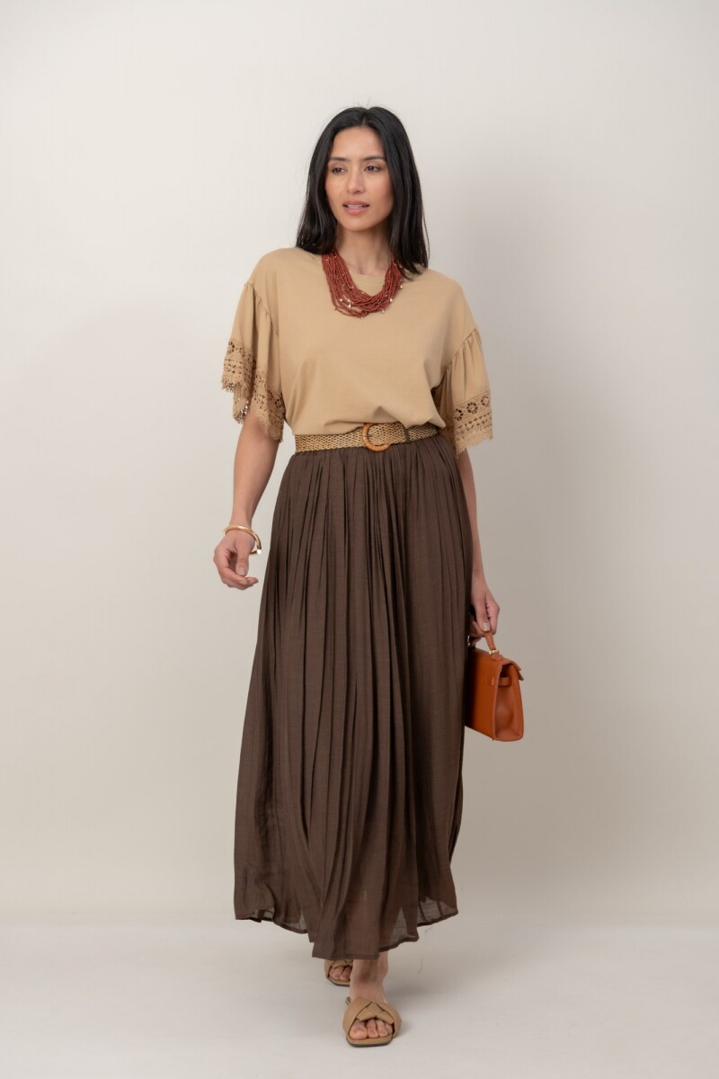 REMERA DHARA - Camel 
