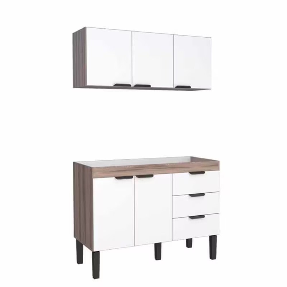 Mueble bajo mesada cocina con aéreo blanco Mueble Bajo Mesada Cocina Con Aéreo Blanco