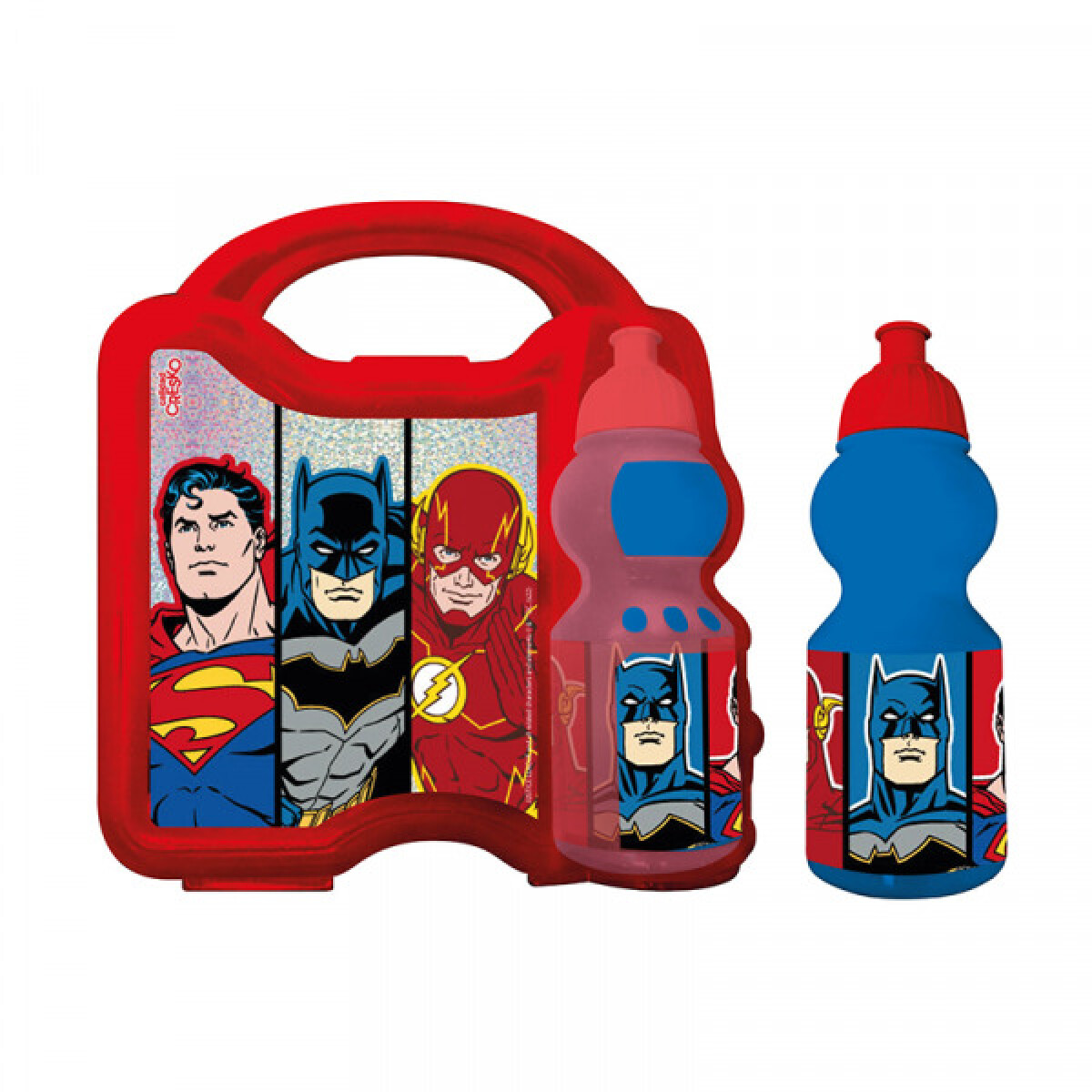 Lunchera Infantil Con Botella Liga De La Justicia 