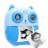 Camara De Fotos Buho Infantil Impresion Instantanea Polaroid Variante Color Azul