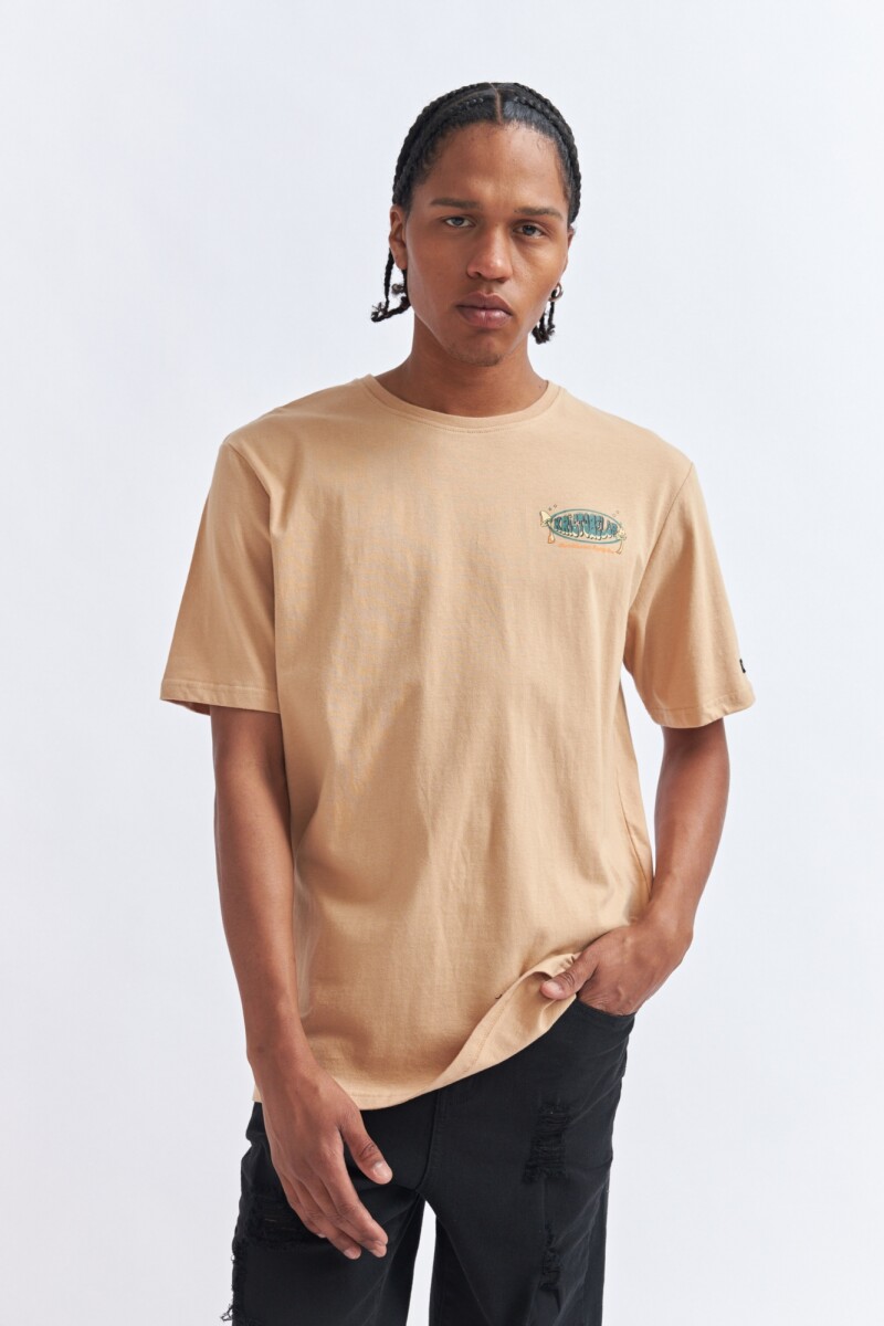 REMERA NICE - BEIGE 