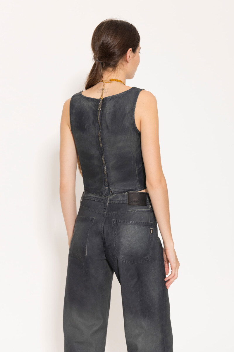 TOP LINA COATED Azul