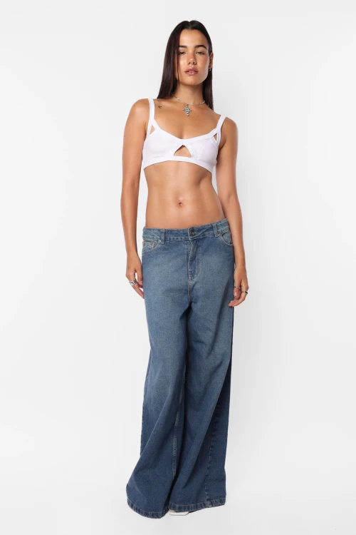 Microtop Beaded Blanco