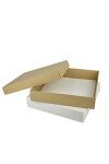 CAJA ECO 42 - 30X30X5,5 cm REVERSIBLE BLANCO - MADERA