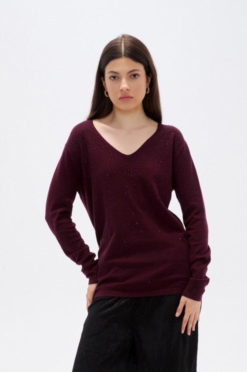 Remera Quelith - Cereza Oscuro 