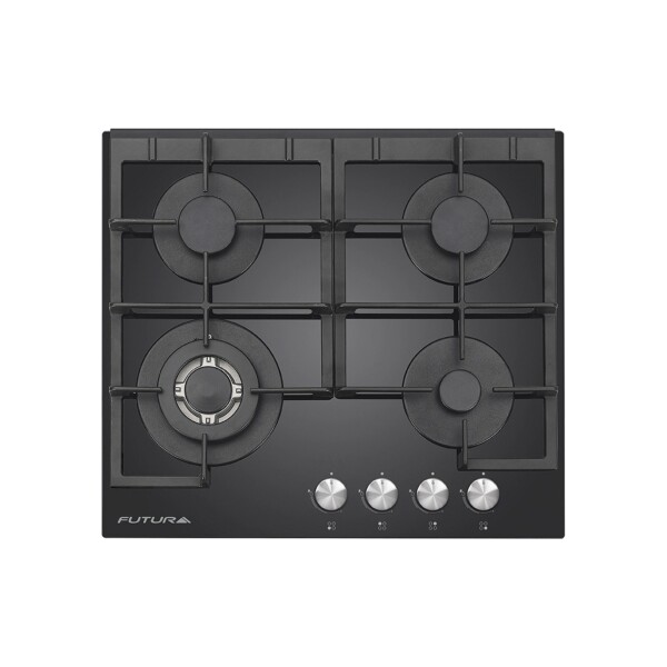 ANAFE FUTURA VITROGAS 4 QUEMADORES FUT-AG600VG-4 negro