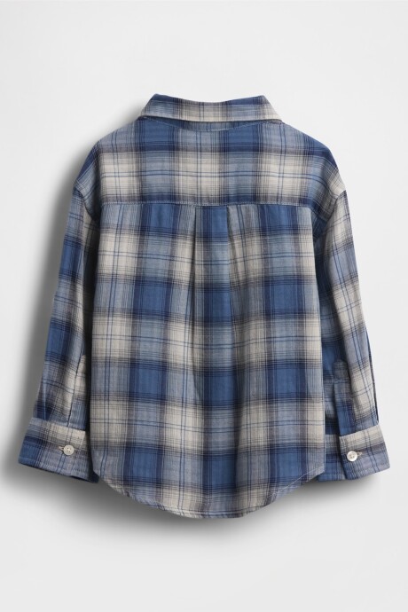 Camisa Toddler Niño Multi Blue Plaid