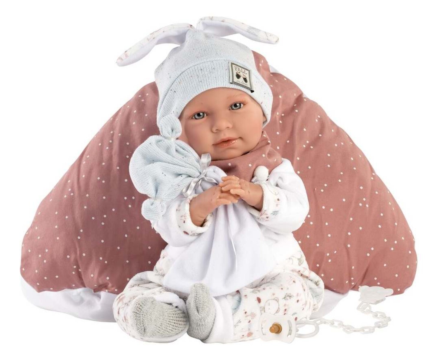 Muñeca Bebota Llorens Mimi 42cm Con Almohada y Chupete Atrix - Diseño Mimi Seta 