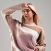 Buzo tejido slowly Beige/pink