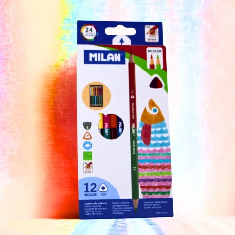 LAPICES DE COLORES MILAN BICOLOR 7112312 LAPICES DE COLORES MILAN BICOLOR 7112312