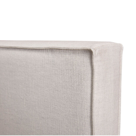 RESPALDO CON FUNDA 1 1/2 PLAZA TELA NATURAL-BEIGE MARIA