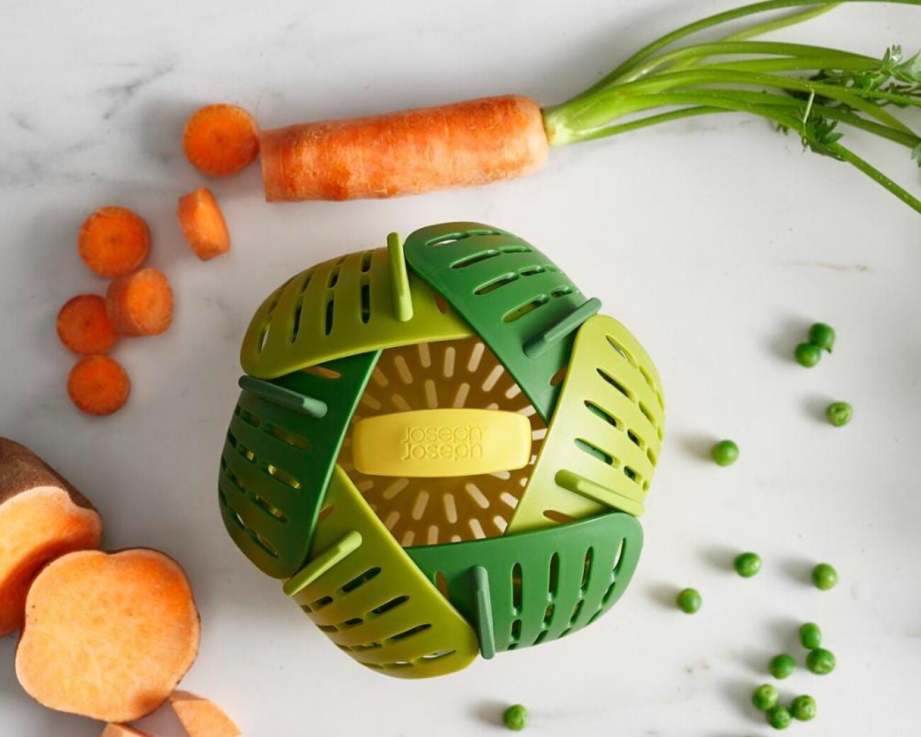 Cesta de vapor plegable – verde Cesta de vapor plegable – verde