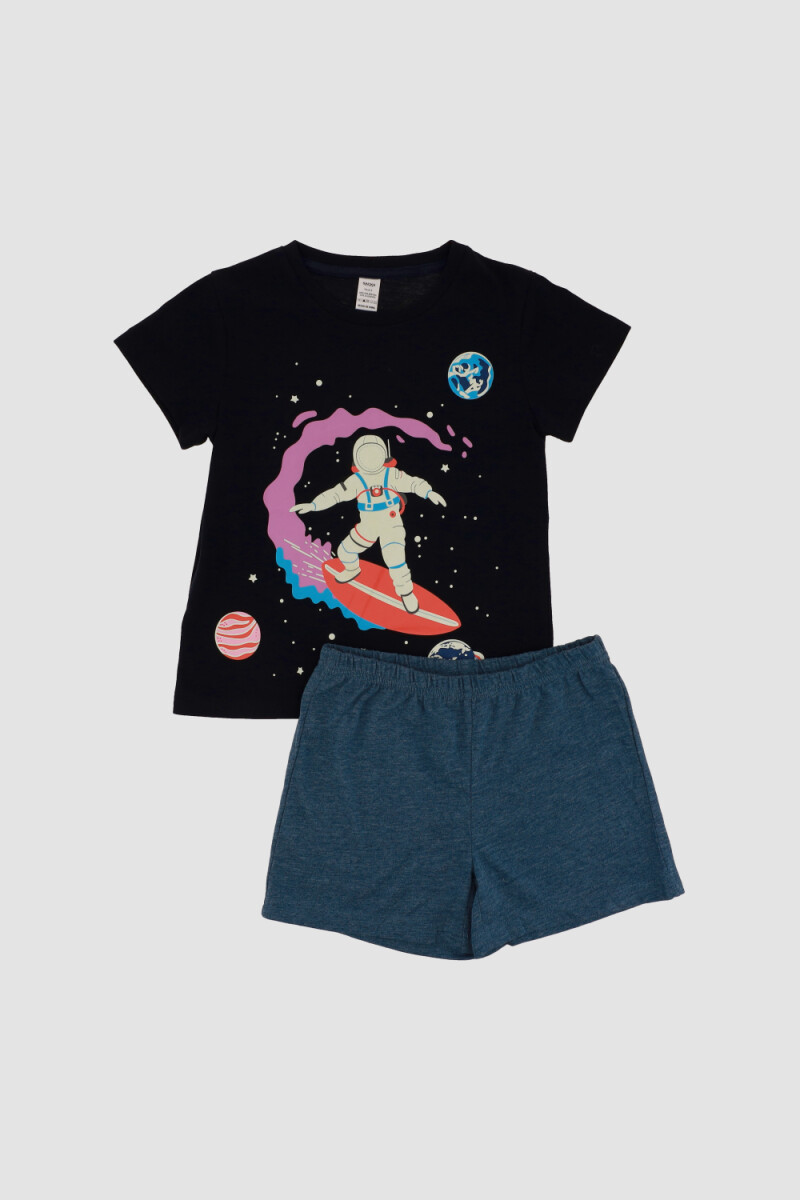 Pijama infantil <br /> espacio Azul