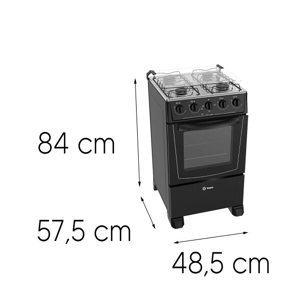 Cocina Thompson Cth 1500 COCINA THOMPSON COMBINADA CTH1500 NEGRO