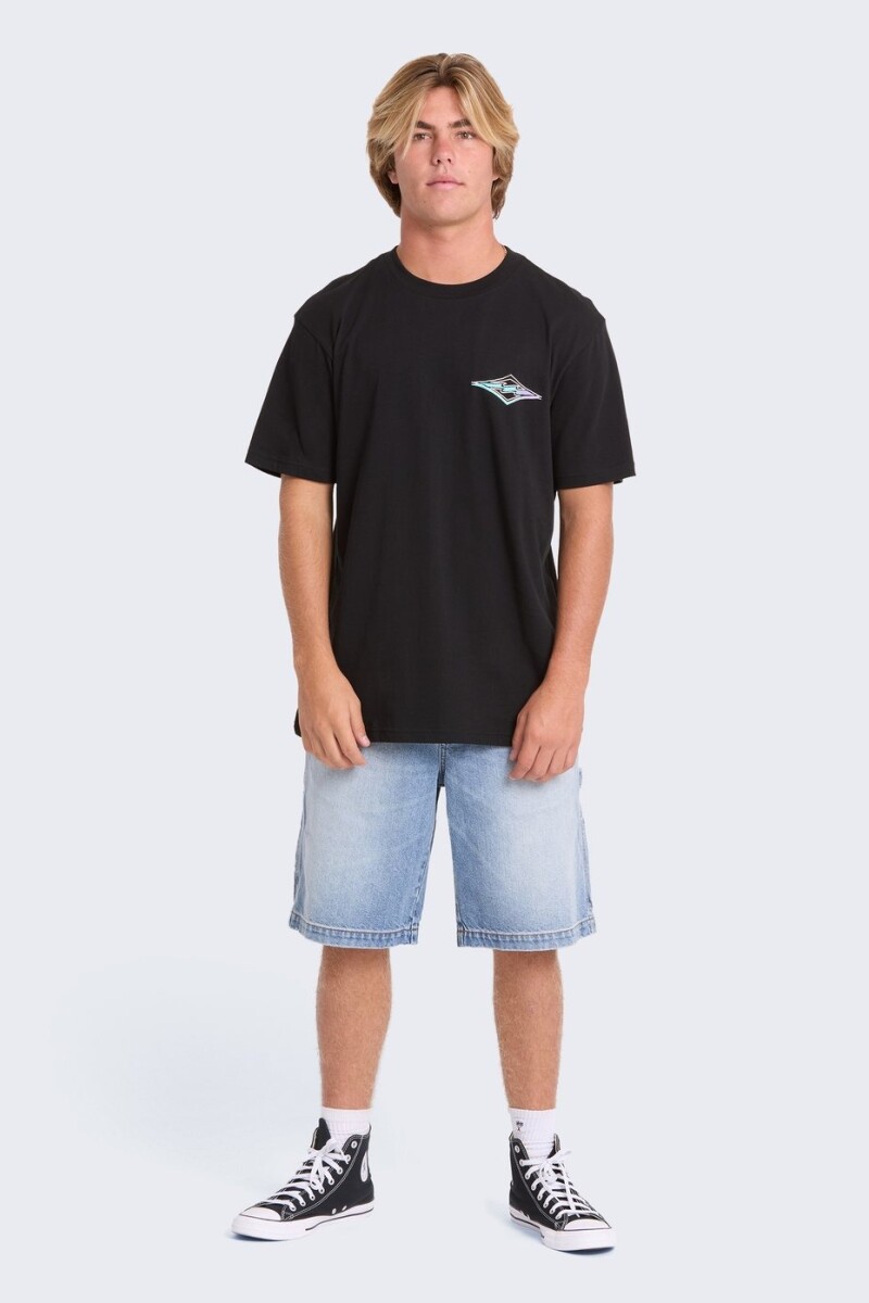 REMERA CRAYON WAVE PREMIUM SS J-negro
