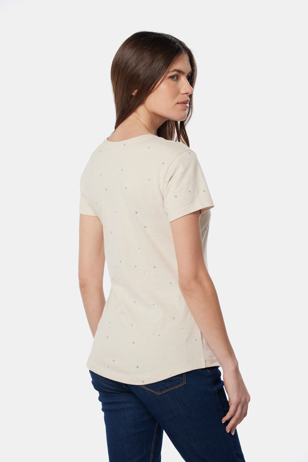 REMERA ESTAMPADA Beige